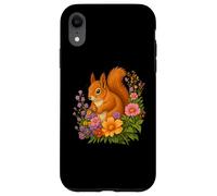 Squirrel Flower Floral Cute Squirrels Lover Case for iPhone XR