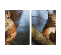 Squirrel Funny Animal Passport Holder Ultra Slim PU Leather Travel Document Organizer Compact Premium International US Passport Protector Cover for Women Men