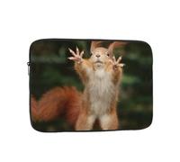 Squirrel Funny Animal Printed Laptop Sleeve Case 15 Inch - Protective Laptop Cover Bag Shockproof Notebook Computer Bag For Men And Women