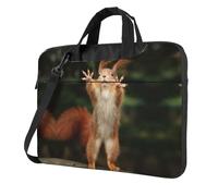 Squirrel Funny Animal Printed Waterproof Laptop Case Ultra-Thin Portable One-Shoulder Laptop Bag 600d Oxford 13in/14in/15.6in