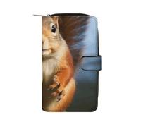 Squirrel Funny Animal Wallet Multifunctional Wallets for Men Compact Wallet Purse Passport Bag