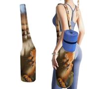 Squirrel Funny Animal Yoga Mat Bag Yoga Backpack Multi Pocket Exercise Yoga Mat Carrier Multi-Functional Storage Bag for Pilates Beach Travel And Everyday Use