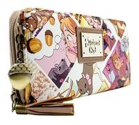 Squirrel Girl Comic Book Eat Nuts, Kick Butts Purse Clutch Coin Pocket & Card Holder, Brown