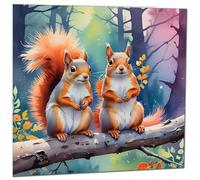 Squirrel Greeting Card - Any Occasion - Beautiful Squirrel Illustration Artistic