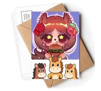 Squirrel Hamburger USA America Postcards Envelopes Cards Mailing Year Horse