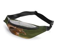 Squirrel Hold A Umbrellas Belt Bag for Men & Women, Fanny Pack Everywhere with Adjustable Strap, Small Waist Pack for Travel Walking Running Hiking Cycling