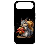 Squirrel Holding Large Acorn with Red Bow Case for iPhone Air
