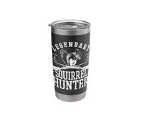 Squirrel Hunter Riffle Shotgun Hunting Wildlife Stainless Steel Insulated Tumbler