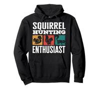 Squirrel Hunting Enthusiast Outdoor Pursuit Statement Pullover Hoodie
