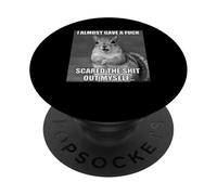 Squirrel I Almost Gave A Fuck Funny Meme Quote PopSockets Adhesive PopGrip