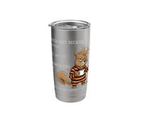 Squirrel I Avoid Stuff Because I'm Afraid of me Stainless Steel Insulated Tumbler