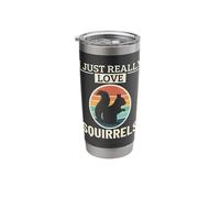 Squirrel I Just Really Love Squirrels Stainless Steel Insulated Tumbler