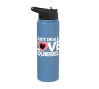 Squirrel I Just Really Love Squirrels Stainless Steel Insulated Water Bottle