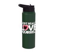 Squirrel I Just Really Love Squirrels Stainless Steel Insulated Water Bottle