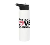 Squirrel I Just Really Love Squirrels Stainless Steel Insulated Water Bottle