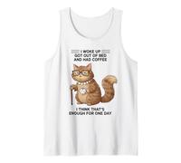 Squirrel I Woke Up Got Out of Bed and Had Coffee Design Tank Top