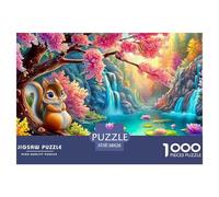 Squirrel in Fantasy 1000 Piece Jigsaw Puzzles Suitable for Decompression And Wall Decor Couple Art Challenge High Difficulty for Adults & Kids Age 12 Years Up 38x26cm/1000pcs