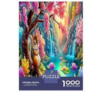 Squirrel in Fantasy 1000 Piece Squirrel Forest Jigsaw Puzzles for Puzzles 1000 Pieces Jigsaw for Adults Challenging Educational Games Puzzles for Adults Gifts 38x26cm/1000pcs