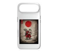 Squirrel in Kimono Walking Under Red Glo Sun Japanese Art Case for iPhone Air