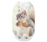 Squirrel In Snows Day Funny Dog Shirts Pet Sleeveless Clothes Puppy Cat T-shirts for Small to Large