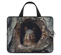 Squirrel in The Tree Hole Laptop Bag Durable Laptop Sleeve Water-Resistant Notebook Bag for Computer Or Tablet