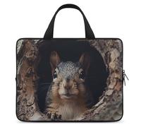 Squirrel in The Tree Hole Laptop Bag Durable Laptop Sleeve Water-Resistant Notebook Bag for Computer Or Tablet