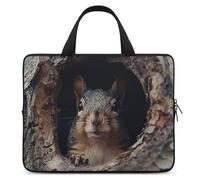 Squirrel in The Tree Hole Laptop Bag Durable Laptop Sleeve Water-Resistant Notebook Bag for Computer Or Tablet