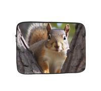 Squirrel in The Tree Laptop Case 17 inch Shockproof Protective Notebook Case Water Resistant Laptop Bag Carrying Computer Bag Portable Busniess Briefcase for Men Women