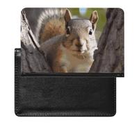 Squirrel in The Tree Passport Holder Passport Cover Protector Essentials with Credit Card Slots for Women Men