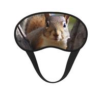 Squirrel in The Tree Sleep Mask for Side Sleeper, Blackout Sleeping Eye Mask, Soft Breathable Eye Cover for Women Men Travel Eyeshade, Relaxing Zero Pressure Night Blindfold