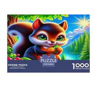 Squirrel Jigsaw Puzzles for Adults Kids 1000 Pieces Puzzle Impossible Challenge Toy Home Decoration Educational Games Gifts 38x26cm/1000pcs