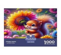 Squirrel Jigsaw Puzzles Puzzle for Adults Kids. 1000 Pieces Great Gifts Challenge Toy Educational Game Home Decoration for Educational Games Gifts 70x50cm/1000pcs