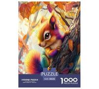 Squirrel Jigsaw Puzzles Puzzle for Adults Kids. 1000 Pieces Impossible Challenge Toy Educational Game Home Decoration for Educational Games Gifts 38x26cm/1000pcs