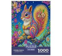 Squirrel Jigsaw Puzzles Puzzle for Adults Kids. 1000 Pieces Whimsical Challenge Toy Educational Game Home Decoration for Educational Games Gifts 38x26cm/1000pcs