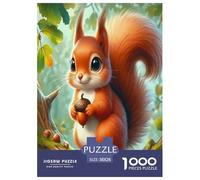 Squirrel Jigsaw Puzzles Puzzles for Adults Kids. 1000 Pieces Great Gifts Challenge Toy Educational Game Home Decoration for Educational Games Gifts 38x26cm/1000pcs