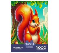 Squirrel Jigsaw Puzzles Puzzles for Adults Kids. 1000 Pieces Whimsical Challenge Toy Educational Games Home Decoration for Adults& Kids Age 14 Years Up 38x26cm/1000pcs