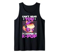 Squirrel Korean Pop Can't Hear You I'm Listening To K-Pop Tank Top