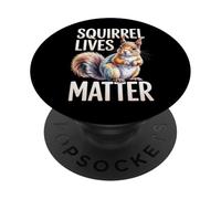 Squirrel Lives Matter Funny Animal Wildlife Nature Graphic PopSockets Adhesive PopGrip