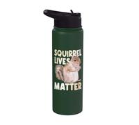 Squirrel Lives Matter - Squirrel Lover, Fun Animal Lover Stainless Steel Insulated Water Bottle