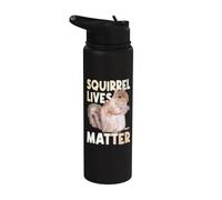 Squirrel Lives Matter - Squirrel Lover, Fun Animal Lover Stainless Steel Insulated Water Bottle