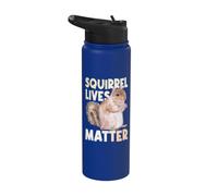Squirrel Lives Matter - Squirrel Lover, Fun Animal Lover Stainless Steel Insulated Water Bottle