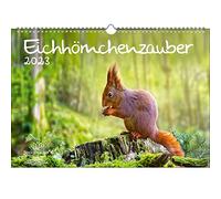 Squirrel Magic DIN A3 Calendar for 2023 Squirrel - Soul Magic, Multi-Colour, KN2023-3W-0003-D-0