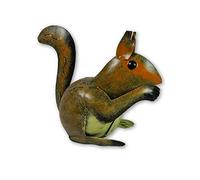 Squirrel Metal Tea Light Candle Holders - Outdoor/Indoor Garden Ornaments - Handmade & Hand-Painted Metal Decor - Unique Gift Idea for Birthdays & Christmas - Ideal for Trees, Patios, Shelves