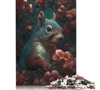 Squirrel Mythical Puzzles 500 Pieces for Teenagers Gifts Wooden Puzzle Adult Jigsaw Puzzle Puzzling for Gift 500pcs (52x38cm)