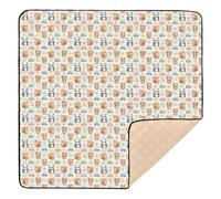 Squirrel Panda Fun Large Stylish Baby Play Mat for Floor One-Piecing Tummy Time Activity Mat for Newborns Babies Infants Toddlers, 50'' x 50''