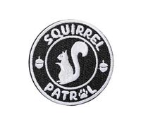 Squirrel Patrol Patch, Animal Patch, Funny Military Morale Patches, Meme Patch, Molle Patch, Hook and Loop, Sew On Patch for Tactical Backpack, Murph, Jeans, Hats, Helmets, Dog Vests, Dog Harness