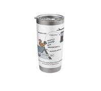 Squirrel Physics Projectile Motion Bird Feeder Math Humor Stainless Steel Insulated Tumbler