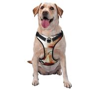 Squirrel Pictures Printed,Pet Harness,Adjustable Reflective Dog Harness,Pet Leash Vest,M