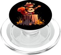 Squirrel Playing Banjo Guitar Design Bluegrass PopSockets PopGrip for MagSafe
