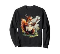 Squirrel Playing Banjo Squirrel Bluegrass Banjo Player Sweatshirt